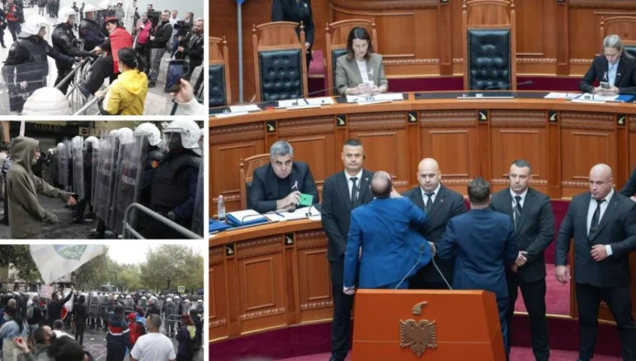 Territorialja ndez Kuvendin brenda dhe jashtë/ Socialistët përplasen me njëri-tjetrin