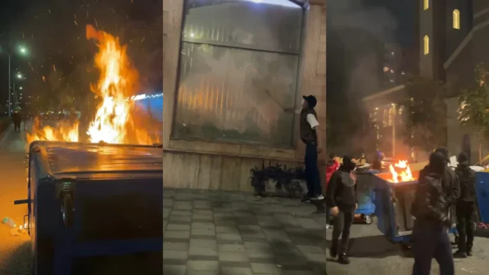 Video-Nga përplasjet te vandalizmi/ Dëmtohen banka dhe biznese gjatë marshimit në Tiranë
